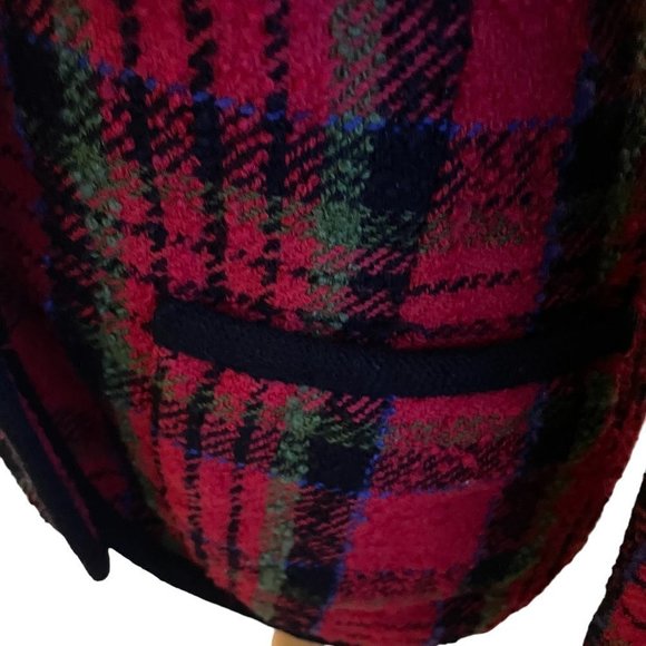 Vintage Emanuel Ungaro  Women's Wool Blend Plaid Blazer‎ - Picture 6 of 7